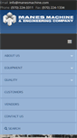 Mobile Screenshot of manesmachine.com