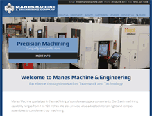 Tablet Screenshot of manesmachine.com